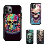 evil demon skull horns For iPhone 11 12 13 Pro Max Mini Anti-scratch Cover