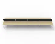 RAPIDLINE DELUXE PROFILE LEG WORKSTATION With Screen 8 Person Double Sided W1200 x D750 x H730mm (per user) Natural Oak Top White Frame