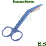 Lister Bandage Scissors 4.5" Blue Color Surgical Instruments Stainless Steel