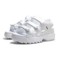 在飛比找PChome24h購物優惠-FILA 涼拖鞋 DISRUPTOR SD PUFFY 白 