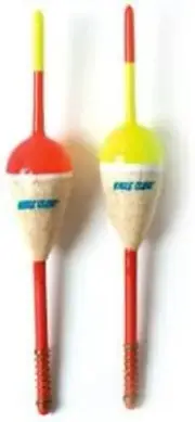 Eagle Claw Balsa Wood Fishing Floats Bobber Stops Included Precision Turned 2-Pk