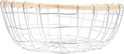 BESPORTBLE Wrought Iron Storage Basket Onion Potato Storage Basket Kitchen Basket Wire Baskets for Organizing Wire Fruit Basket Fruit Baskets Wire Mesh Basket Wire Baskets for Storage Silver