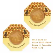 Pack of 2Pcs Wild Ferns Honey and Propolis Soap 140g