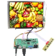 HD DP VGA LCD Controller Board With 10.4 in 800x600 500nit LCD Screen