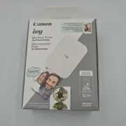 CANON IVY 2 Mini Photo Printer 2nd Generation Pure White Sealed (Damage box)