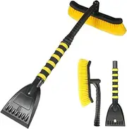 Weforu 2in1 Snow Brush, Detachable Car Ice Scraper with Ergonomic Foam Grip for Cars, Trucks, SUVs