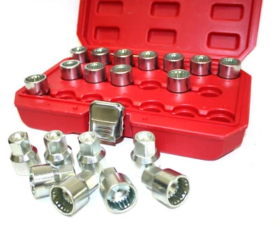 20pc Locking Wheel Nut Key Socket Master OEM Multi Spline For Porsche Cayenne VW