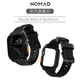 【美國NOMAD】 Apple Watch 不鏽鋼DLC保護殼 X FKM錶帶組