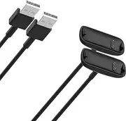 Turnwin Charger Intended for Fitbit Inspire 3 Health & Fitness Tracker Replacement USB Cord Charging Power Cable for Inspire 3 Smartwatch, for Inspire 3 Charger (2, Black 30CM)
