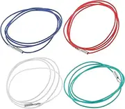 SHOWERORO 4pcs Copper Headshell Lead Wire Insulated Header Cord for Phonographs Record Players Durable Stereo Accessory Space Saving Design Easy to Use Reliable Connection
