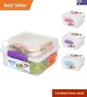 TO GO Lunch Box Cube Max | 2 L Bento-Box Style Food Container with Dividers &...