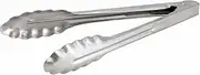 Winco Coiled Spring Extra Heavyweight Stainless Steel Utility Tong, 9-Inch