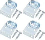 LT Easiyl 4pcs Roller Blind Mount Brackets Repair Kits Roller Blind Curtain Pole Metal Brackets Galvanized Iron for Windows Repair Parts Office Iron Household with Screws