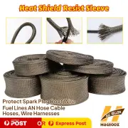 Car Engine Spark Wire Sleeve Heat Shield Wrap Withstand 750°C Prevent Vapor Lock