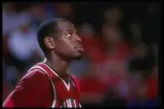 Center Keon Clark UNLV Rebels looks on the Fresno State Bulldogs a- Old Photo