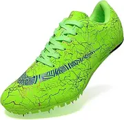 [AOLEXWU] Track Spikes Shoes Field Distance Running Men's Spikes Sprint Sneakers Athletic Race Jumping Breathable Training Lightweight Track Shoes for Mens Girls Women