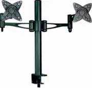 Astrotek Dual Monitor Arm Desk Mount Height Adjustable Stand for 2x LCD Display 23.8" 24" 27" 8kg 30 Tilt 180 Swivel 360 Pivot VESA 75x75 100x100