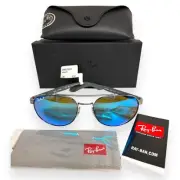 Ray-Ban Sunglasses RB3736CH 004/A1 Gunmetal Blue Polarized Chromance w/case NWT