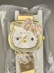 Hello Kitty Watch Pink/Gold With Magnetic Clasp