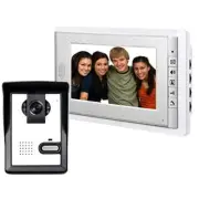 AMOCAM Wired Video Intercom Doorbell System 7 Inches LCD Monitor Video Door...