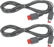 eMagTech 2Pcs 3m Sensor Bar Extension Cable Compatible with Wii Compatible with Wii U Controller Console