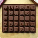 SILICONE MOLD 26 ENGLISH LETTER SILICONE CHOCOLATE MOLD DIY