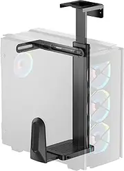 activiva Ultra-Wide Adjustable Wall & Under-Desk PC Mount, Large PC & Gaming PC Case Holder, Support Case Width up to 29cm, Height up to 65cm