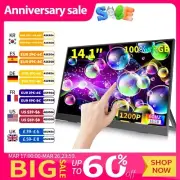 14.1 Inch Touch Screen Portable Monitor 100%sRGB 400cd/m2 Gaming Computer Expand