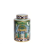 Belle Akira Porcelain Storage Jar w/ Lid Small Round 26x17cm