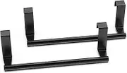Kitchen Cabinet Towel Holder, 9inch Professional Over Cabinet Towel Bar Rank, Universal Fit On Cupboard Doors, 2 Pack Towel Rack