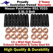 High Tensile Exhaust Manifold&Turbo Stud For Nissan Pathfinder R51 2.5L-3 Bolt