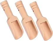 KICHOUSE Wooden Scoops for Bath Salt Mini Salt Spoon Wooden Tableware Seasoning Spoon