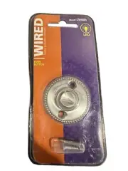 Heath Zenith DW-705 Wired Push Button LED Lighted Doorbell