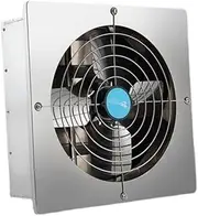 Exhaust Fan 304 Stainless Steel Square Exhaust Fan, High Air Volume Household Strong Kitchen Exhaust Fan Ventilation Fan
