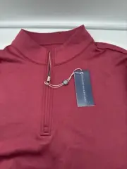 Holderness & Bourne NWT Men's XL Quarter Zip Brady Port & Navy Pullover NWT