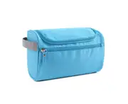 Practical Storage Bag Wide Application Oxford Cloth Large Capacity Waterproof Cosmetic Pouch for Daily Lake Blue