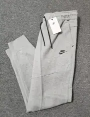 Nike Tech Fleece Heather Grey Cuffed Joggers Sweatpants Sz - Large (CU4495-063)