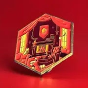Harry Potter Hogwarts School Gryffindor Student Common Room Enamel Hat Lapel Pin