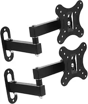Inches Monitor Mount Tv Wall Mount Extendable Swivel Bracket Full-Range Rotating Display Desk Space Saver Sturdy Monitor Holder for Tvs Computers