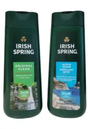 NEW 2 Irish Spring Original Clean Body Wash for Men, 20 oz + Active Scrub