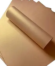 Syntego 10 Sheets A4 Sandy Bronze Gold Shimmer Pearlescent Card – Double Sided, 300gsm / 110lb Cover for Crafting, Scrapbooking, Card Making