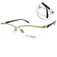在飛比找Yahoo奇摩購物中心優惠-Masaki Matsushima 流線眉框 鈦光學眼鏡 T