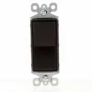 P&S Brown Single Pole Decorator Rocker SCRATCHED Light Switch 15A Bulk TM870
