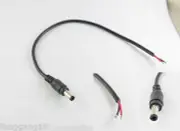 5x CCTV DC Power Tip Plug Jack Connector 5.5 x 2.5mm Male Socket Cord Cable 30cm