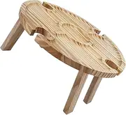 NOLITOY Portable Folding Picnic Table Compact Wood Design for Outdoor Camping Beach and Backyard Use Lightweight Sturdy and Practical for Family Gatherings and Wine Festivals