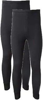 [LE11] Pack of 2 Men's Thermal Trousers Long Johns Warm Underwear Baselayer, S M L XL XXL Thermals