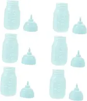 Abaodam 10Pcs Miniature Doll Bottles Realistic Juice Bottles for Pretend Play Accessories Dollhouse Tableware for Imaginative Role Playing Fun