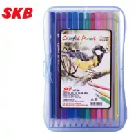 在飛比找博客來優惠-SKB NP-80彩色鉛筆12色(外盒顏色隨機出貨)