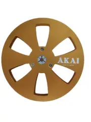 One Pair golden TAPE REEL Akai 7" inch Light Metal Aluminum Take Up Reel