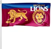 Brisbane Lions AFL Pole Flag Large 1800x900mm Licensed (Pole not Included)